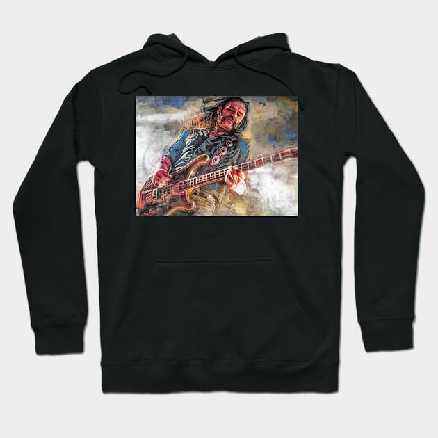 Lemmy Musician Hoodie by IconsPopArt